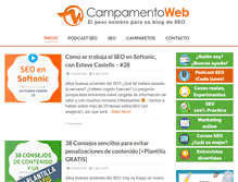 Tablet Screenshot of campamentoweb.com
